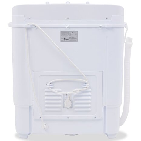 Mini wasmachine met dubbele trommel 5,6 kg