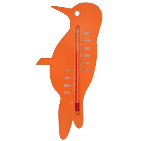 Wandthermometer vink oranje