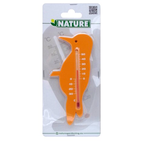 Wandthermometer vink oranje
