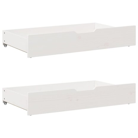 Bedlades 2 st 95x55x16 cm massief grenenhout
