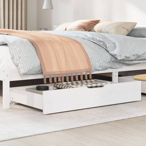 Bedlades 2 st 95x55x16 cm massief grenenhout