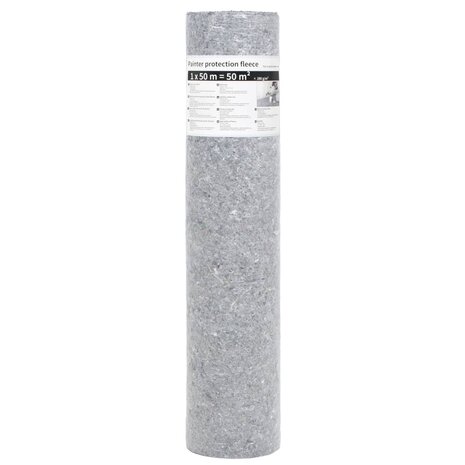 Schildersvlies anti-slip 50 m 280 g/m² grijs