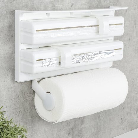 Rolhouder wandmontage wit