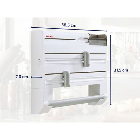 Rolhouder voor aan de muur Parat Plus wit 25723
