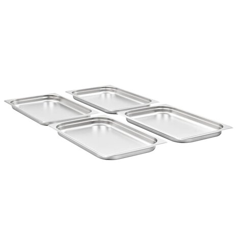 Gastronormbakken 4 st GN 1/1 40 mm roestvrij staal