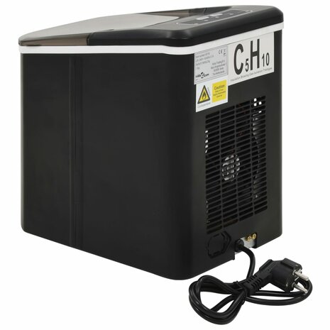 IJsblokjesmachine 1,4 L 15 kg/24 u zwart