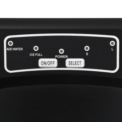 IJsblokjesmachine 1,4 L 15 kg/24 u zwart