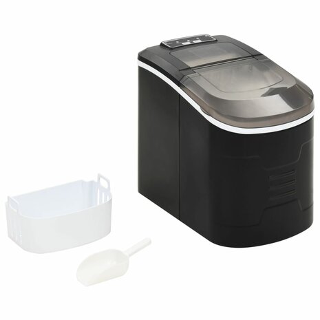 IJsblokjesmachine 2,4 L 15 kg/24 u zwart