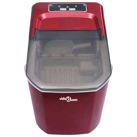 IJsblokjesmachine 1,4 L 15 kg/24 u rood