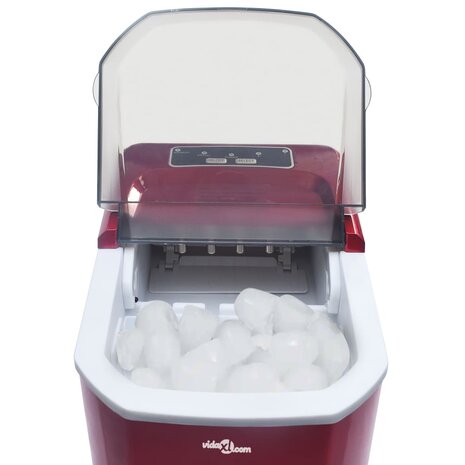 IJsblokjesmachine 1,4 L 15 kg/24 u rood