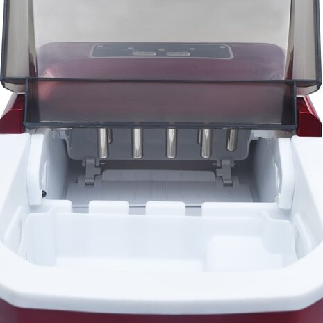 IJsblokjesmachine 1,4 L 15 kg/24 u rood