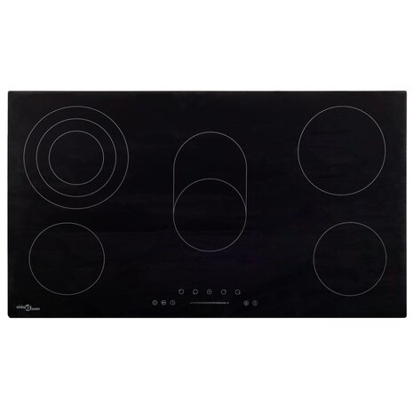 Keramische kookplaat 5 kookzones aanraakbediening 8500 W 77 cm