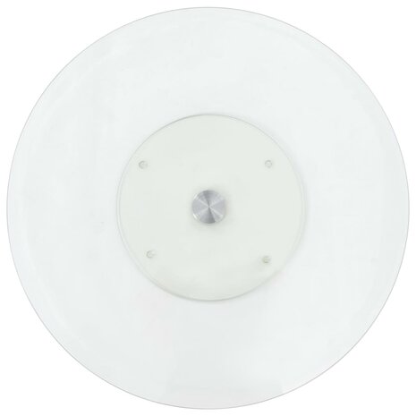Serveerbord draaiend 60 cm gehard glas transparant