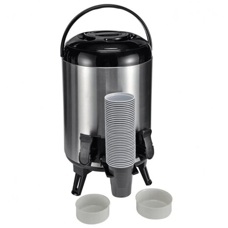Thermoskan 9 L 23 cm zilverkleurig