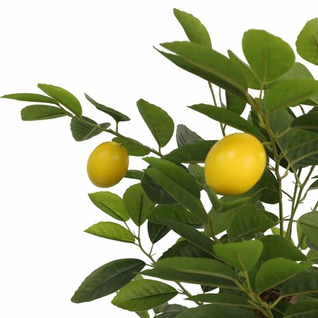 Kunstcitroenboom met 3 stammen 180 cm polypropeen groen