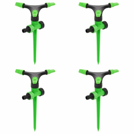 Sproeiers 4 st 16x13,5x25,5 cm ABS en PP groen en zwart