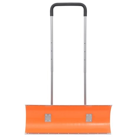 Sneeuwschep met uitschuifbaar handvat 96 cm bladstaal oranje