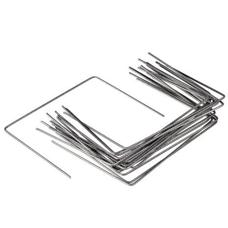 Bevestigingspinnen voor anti-worteldoeken 20 st 25x20 cm metaal