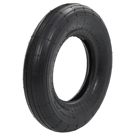4-delige Kruiwagenbanden- en binnenbandenset 3.50-8 4PR rubber