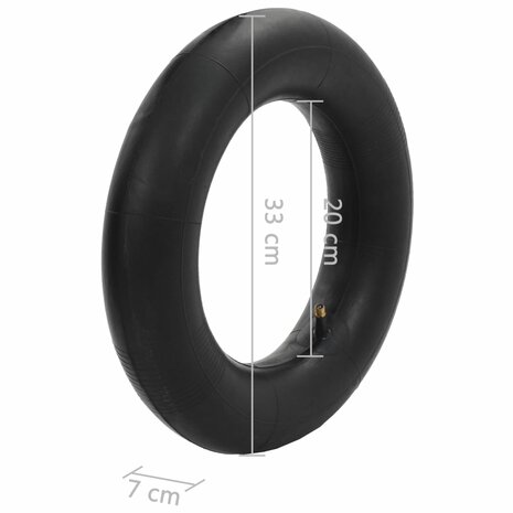 4-delige Kruiwagenbanden- en binnenbandenset 3.50-8 4PR rubber