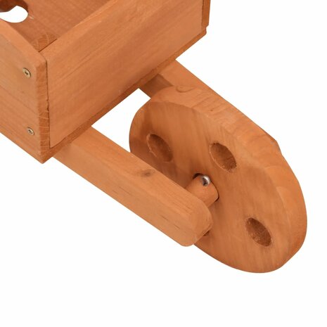Plantenbakken kruiwagen 2 st 47x15x19 cm massief vurenhout