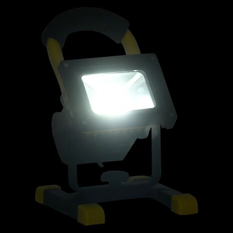 Spotlight met handvat oplaadbaar LED 30 W koudwit