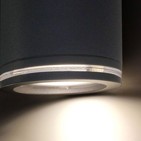 Tuinspotlight met sensor Spot Duo Sensor zwart