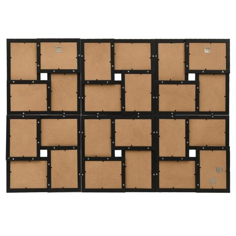 Fotolijst voor 24x(13x18 cm) foto MDF zwart