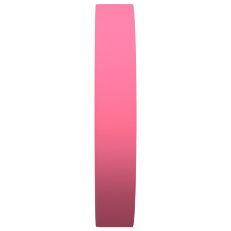 Wandklok Ø25,5 cm polystyreen en glas roze