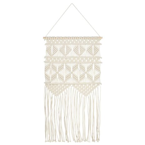 Wandhanger macramé 40x80 cm katoen