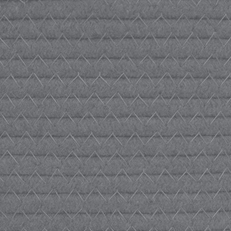 Opbergmand Ø 51x33 cm katoen grijs en wit