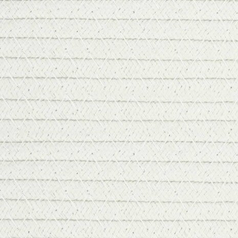 Opbergmand Ø 40x35 cm katoen grijs en wit