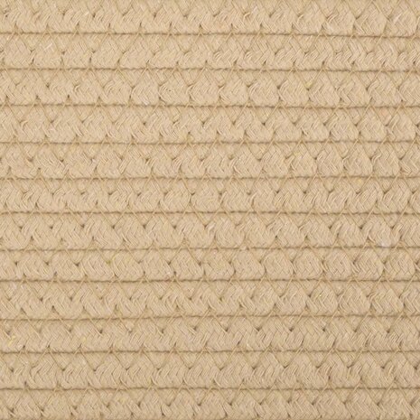 Opbergmand Ø 51x33 cm katoen beige en wit