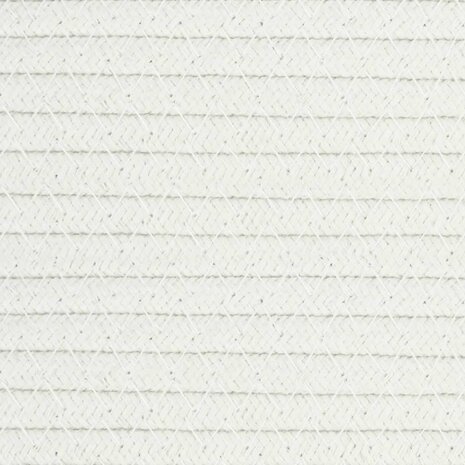 Opbergmand Ø 51x33 cm katoen beige en wit