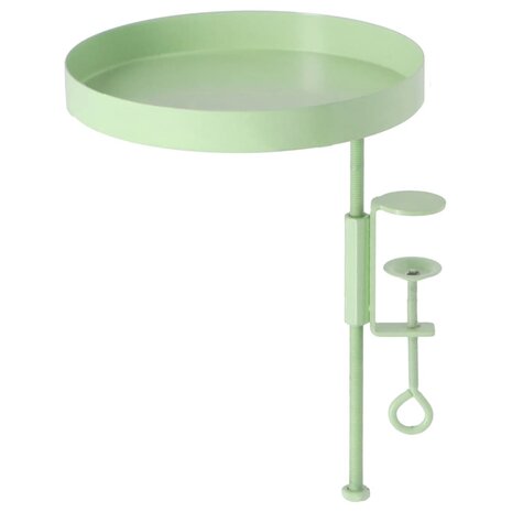 Plantenblad met klem rond M groen