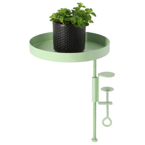 Plantenblad met klem rond M groen