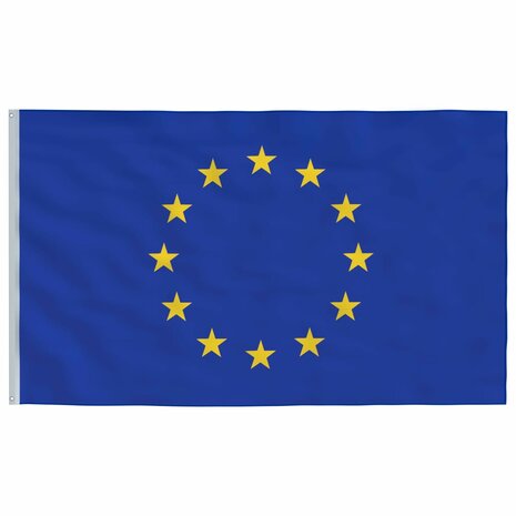 Vlag met vlaggenmast Europa 5,55 m aluminium