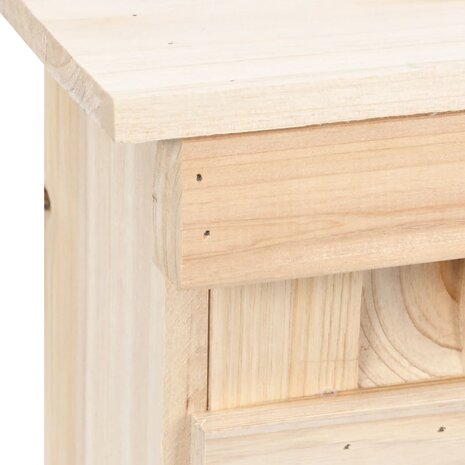 Mussenhuis met 5 kamers 68x15x21 cm vurenhout