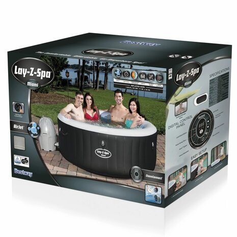 Bubbelbad Lay-Z-Spa opblaasbaar Miami Air Jet