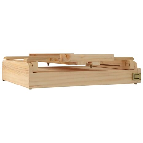 Tafelezel met lade 41,5x37x12 cm massief grenenhout
