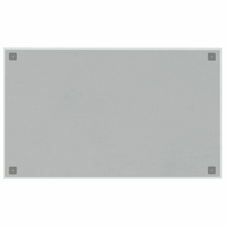 Magneetbord wandgemonteerd 100x60 cm gehard glas wit