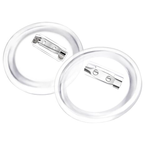 Buttons met spelden 100 st 44 mm acryl
