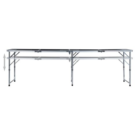 Bierpongtafel met bekers en ballen inklapbaar 240 cm