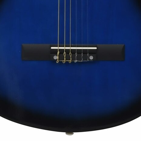 Gitaar cutaway met 6 snaren western klassiek 38&quot; getint blauw