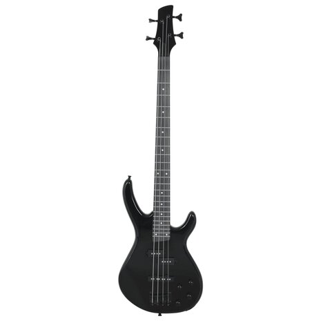 Basgitaar voor beginners elektrisch met tas 4/4 46&quot; zwart