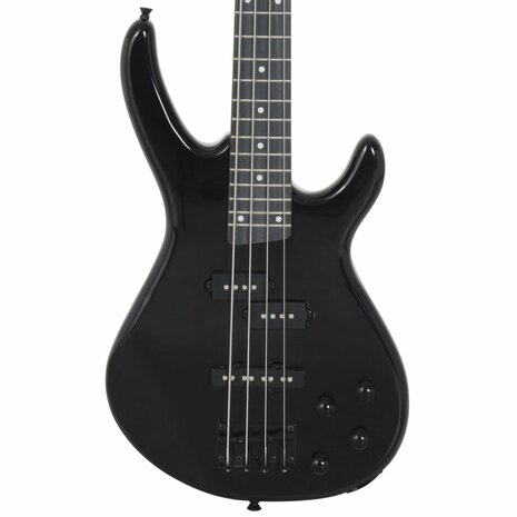 Basgitaar voor beginners elektrisch met tas 4/4 46&quot; zwart