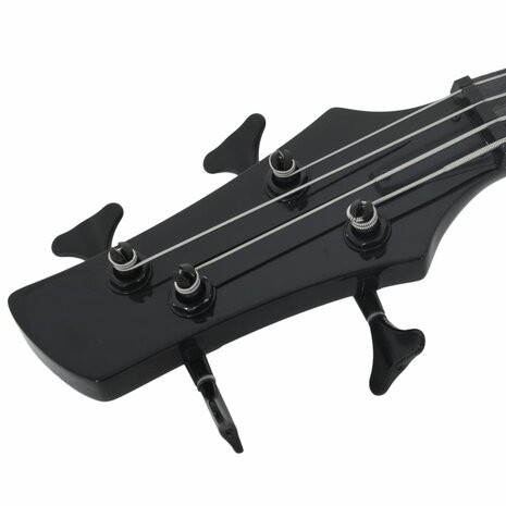Basgitaar voor beginners elektrisch met tas 4/4 46&quot; zwart