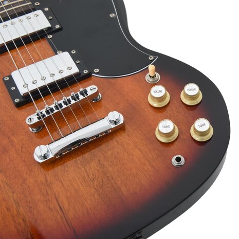 Gitaar voor beginners elektrisch met tas 4/4 39&quot; zwart