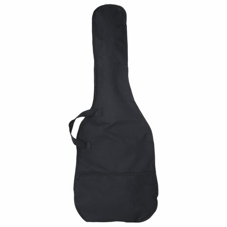 Basgitaar voor beginners elektrisch met tas 4/4 46&quot; blauw zwart