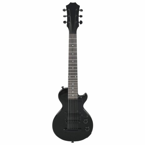 Gitaar voor beginners elektrisch met tas 3/4 30&quot; zwart